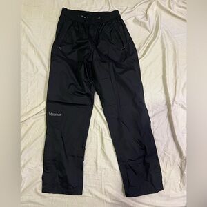 Marmot Black Waterproof Rain Pants Men’s Small